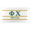 Phi Chi Lettered Lines License Covers
