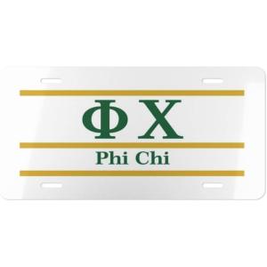 Phi Chi Lettered Lines License Covers