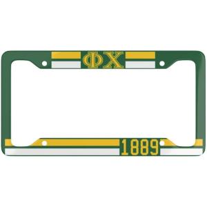 Phi Chi Year License Plate Frames