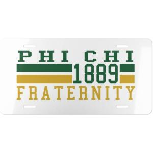 Phi Chi Year License Plates
