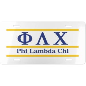 Phi Lambda Chi Lettered Lines License Covers