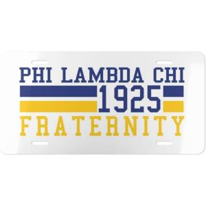 Phi Lambda Chi Year License Plates