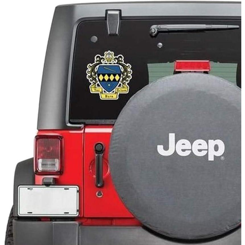imageTau Beta Sigma Large Greek Color Crest Decal Up to 12 Inch Tall