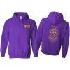 Phi Sigma Pi World Famous Greek Crest Hoodie – Purple with Gold Imprint(Purple)