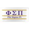 Phi Sigma Pi Lettered Lines License Covers