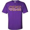 Phi Sigma Pi Two Tone Greek Lettered T-Shirt(Purple)