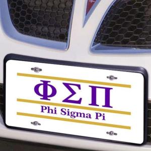 Phi Sigma Pi Lettered Lines License Cover