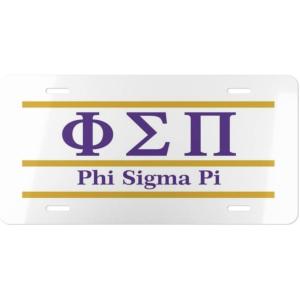 Phi Sigma Pi Lettered Lines License Covers