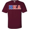 PI Kappa Alpha Pike Greek Letter American Flag Tee(Red)