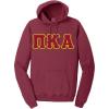 PI Kappa Alpha Pike Pigment-Dyed Lettered Hooded Sweatshirt(Merlot)