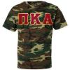 Pi Kappa Alpha Lettered Camouflage T-Shirt(Camouflage)