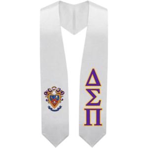 Greekgear Delta Sigma Pi Super Crest – Shield Graduation Stole
