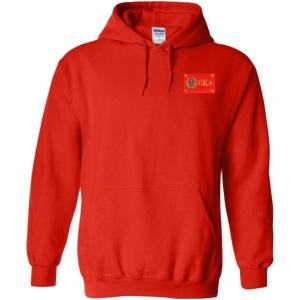 Pi Kappa Alpha Pike Flag Patch Hooded Sweatshirt(Red)
