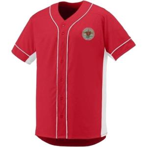 Pi Kappa Alpha Pike Fraternity Crest Slugger Baseball Jersey(Red/White)