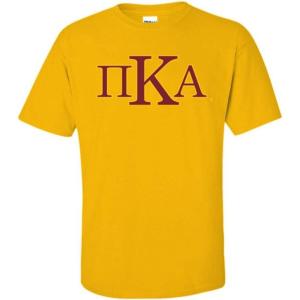 Pi Kappa Alpha Pike Logo Short Sleeve Tee(Gold)