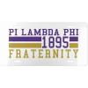 Pi Lambda Phi Year License Plates