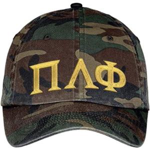 Greekgear PI Lambda Phi Lettered Camouflage Hat Military Camo
