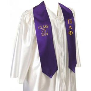 Greekgear Pi Lambda Phi Embroidered Graduation Sash Stole