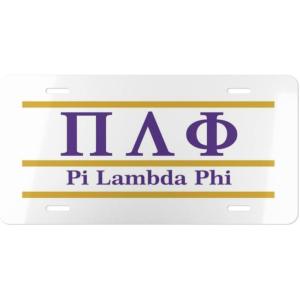 Pi Lambda Phi Lettered Lines License Covers