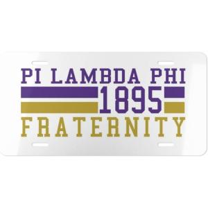 Pi Lambda Phi Year License Plates