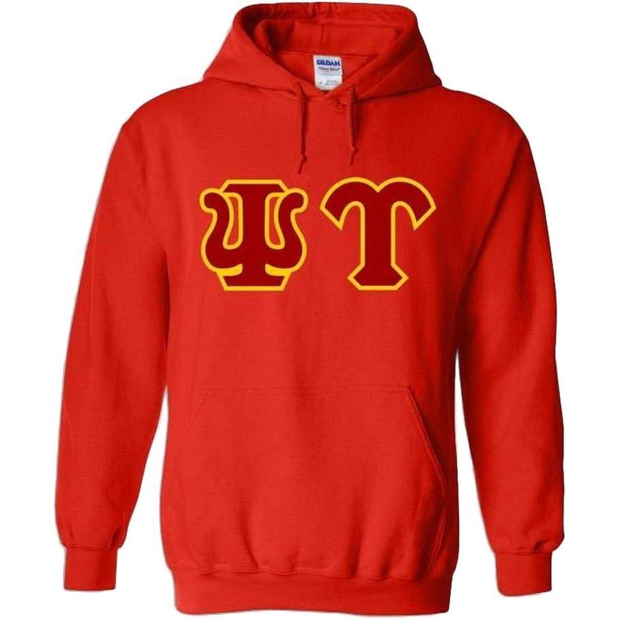 imageGreekgear Psi Upsilon Sewn Lettered SweatshirtsRed