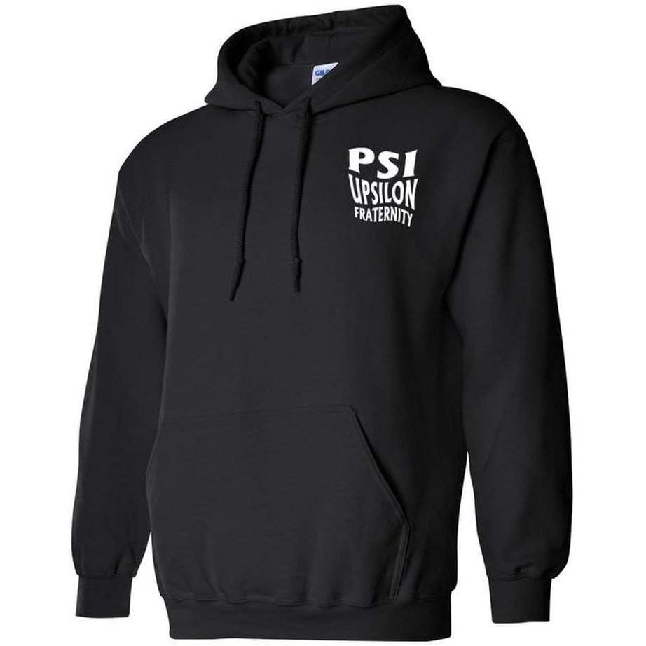 imageGreekgear Psi Upsilon Social Hooded SweatshirtBlack
