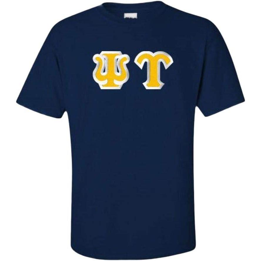 imagePsi Upsilon Custom Twill Short Sleeve TShirtNavy Blue