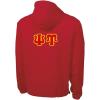 Greekgear Psi Upsilon Tackle Twill Lettered Pack N Go Pullover(Red)