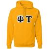 Greekgear Psi Upsilon Custom Twill Hooded Sweatshirt(Athletic Gold)