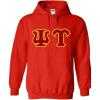 Greekgear Psi Upsilon Sewn Lettered Sweatshirts(Red)