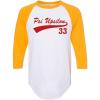 Greekgear Psi Upsilon Tail Year Raglan(White W/Gold)