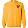 Greekgear Psi Upsilon World Famous Crest – Shield PATCH Crewneck Sweatshirt(Athletic Gold)