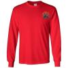 Psi Upsilon Fraternity Crest Longsleeve Tee(Red)