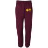 Psi Upsilon Greek Lettered Thigh Sweatpants(Maroon)