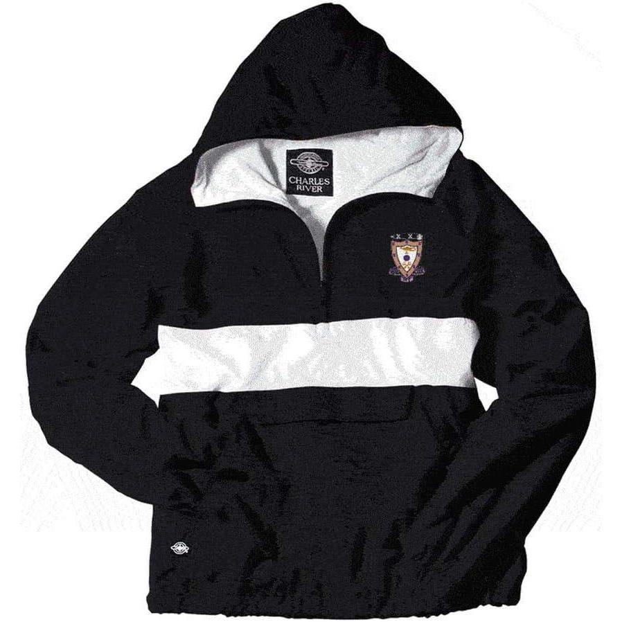 imageGreekgear Sigma Alpha Mu AnorakBlackWhite