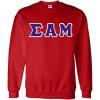Greekgear Sigma Alpha Mu Lettered Crewneck(Red)