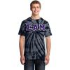 Sigma Alpha Mu Essential Tie-Dye Lettered Tee(Black)