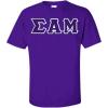 Sigma Alpha Mu Lettered T-Shirt(Purple)