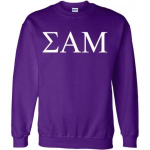 Sigma Alpha Mu World Famous Greek Crewneck(Purple)