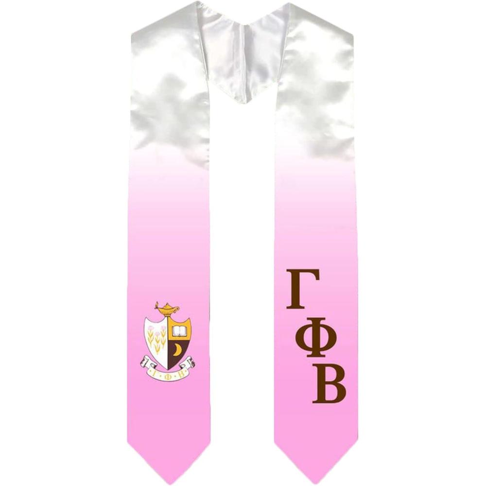 imageGreekgear Gamma Phi Beta Extra Fancy Diagonal Greek Graduation Stole W Crest