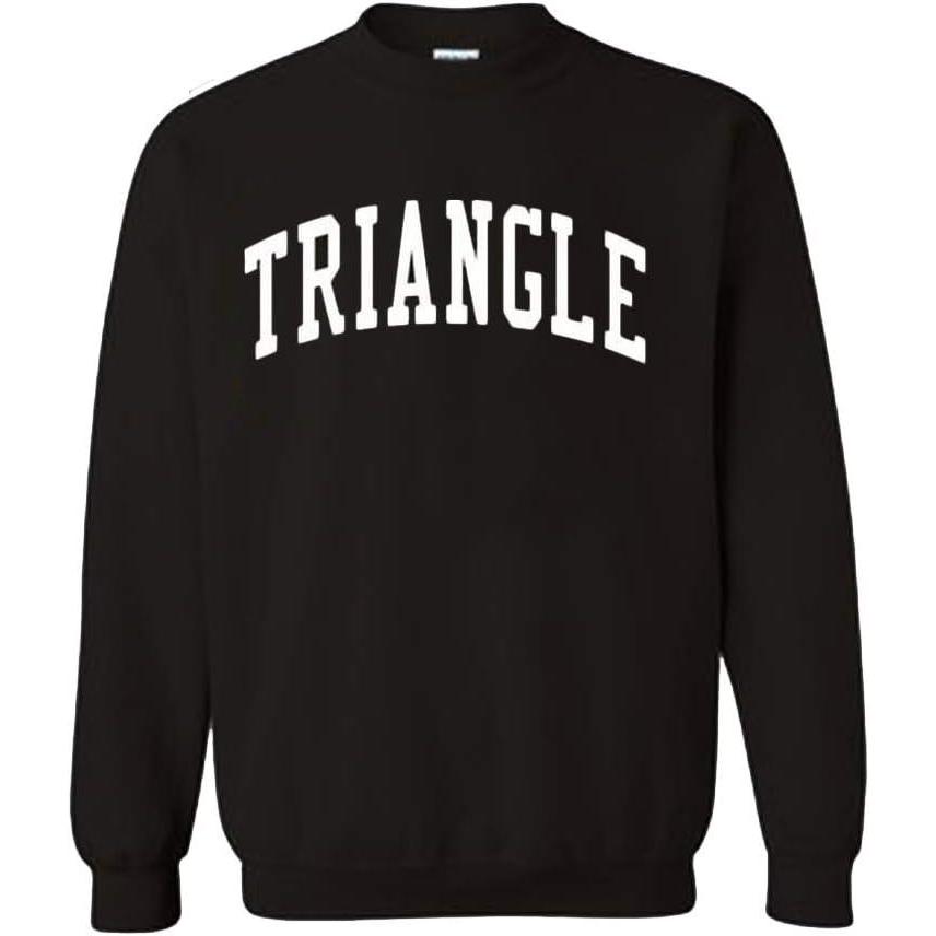 imageGreekgear Mens Triangle Arched Crewneck Sweatshirt BlackBlack