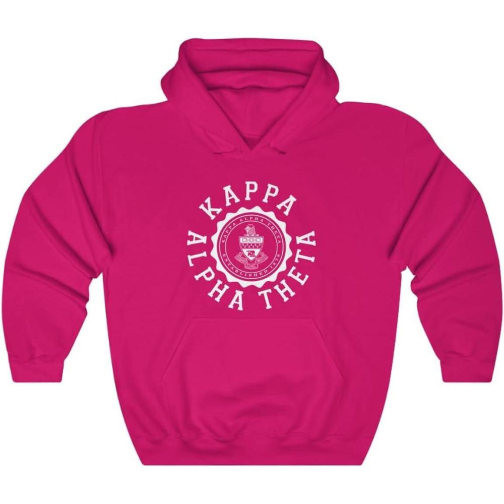 imageKappa Alpha Theta Unisex College Seal HoodieHeliconia