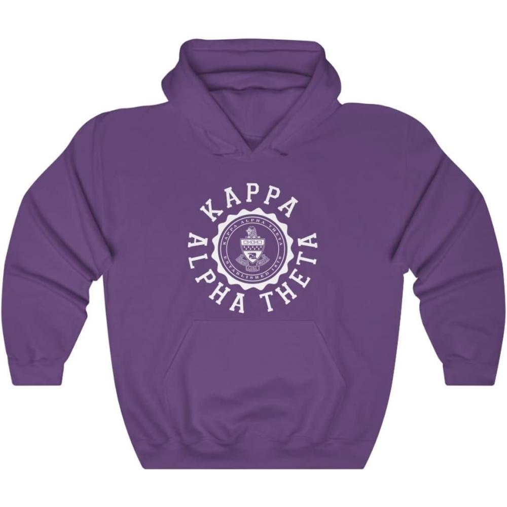 imageKappa Alpha Theta Unisex College Seal HoodiePurple