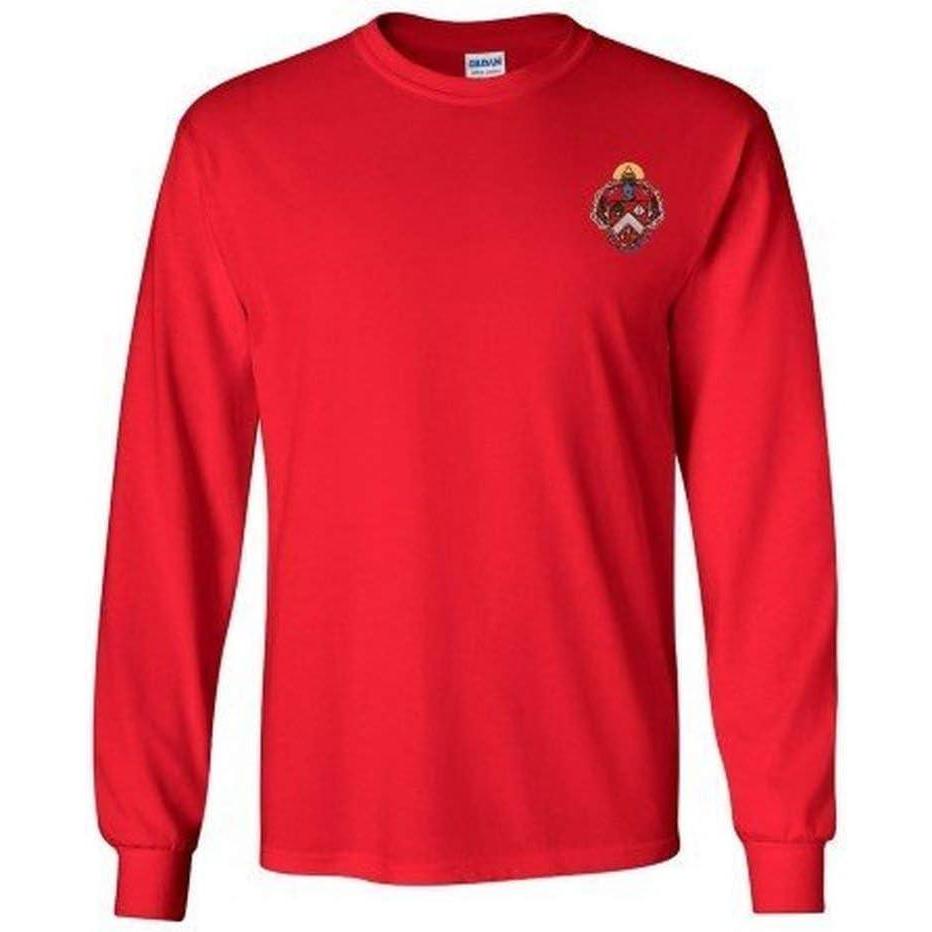 imageTriangle Fraternity Crest Longsleeve TeeRed