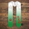 Greekgear Alpha Chi Omega Extra Fancy Diagonal Greek Graduation Stole W Crest
