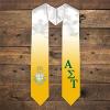 Greekgear Alpha Sigma Tau AST Extra Fancy Diagonal Greek Graduation Stole W Crest