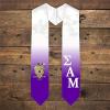 Greekgear Sigma Alpha Mu Extra Fancy Diagonal Greek Graduation Stole W Crest