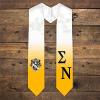 Greekgear Sigma Nu Extra Fancy Diagonal Greek Graduation Stole W Crest