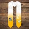 Greekgear Zeta Psi Extra Fancy Diagonal Greek Graduation Stole W Crest