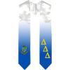 Greekgear Delta Delta Delta Extra Fancy Diagonal Greek Graduation Stole W Crest